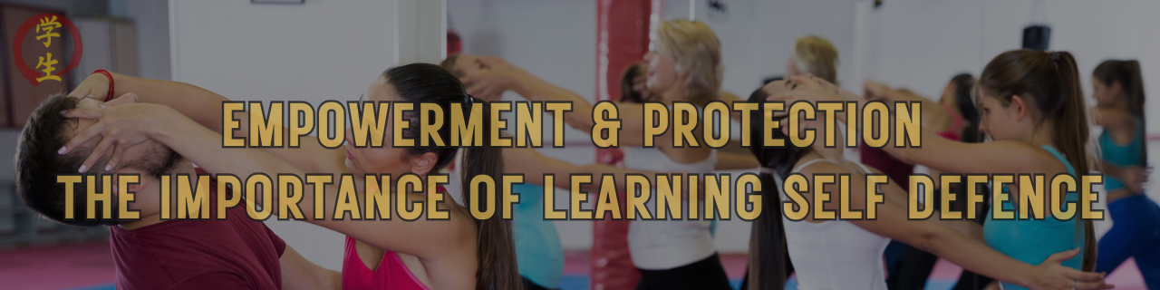The importance of learning self defence banner